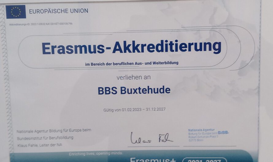 BBS Buxtehude erhält die Erasmus-Akkreditierung