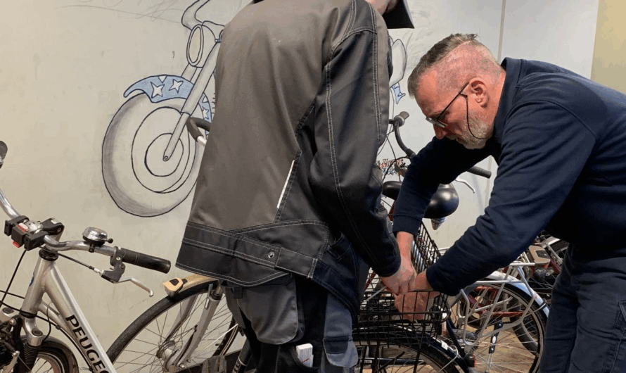 Fahrräder werden wieder flott gemacht